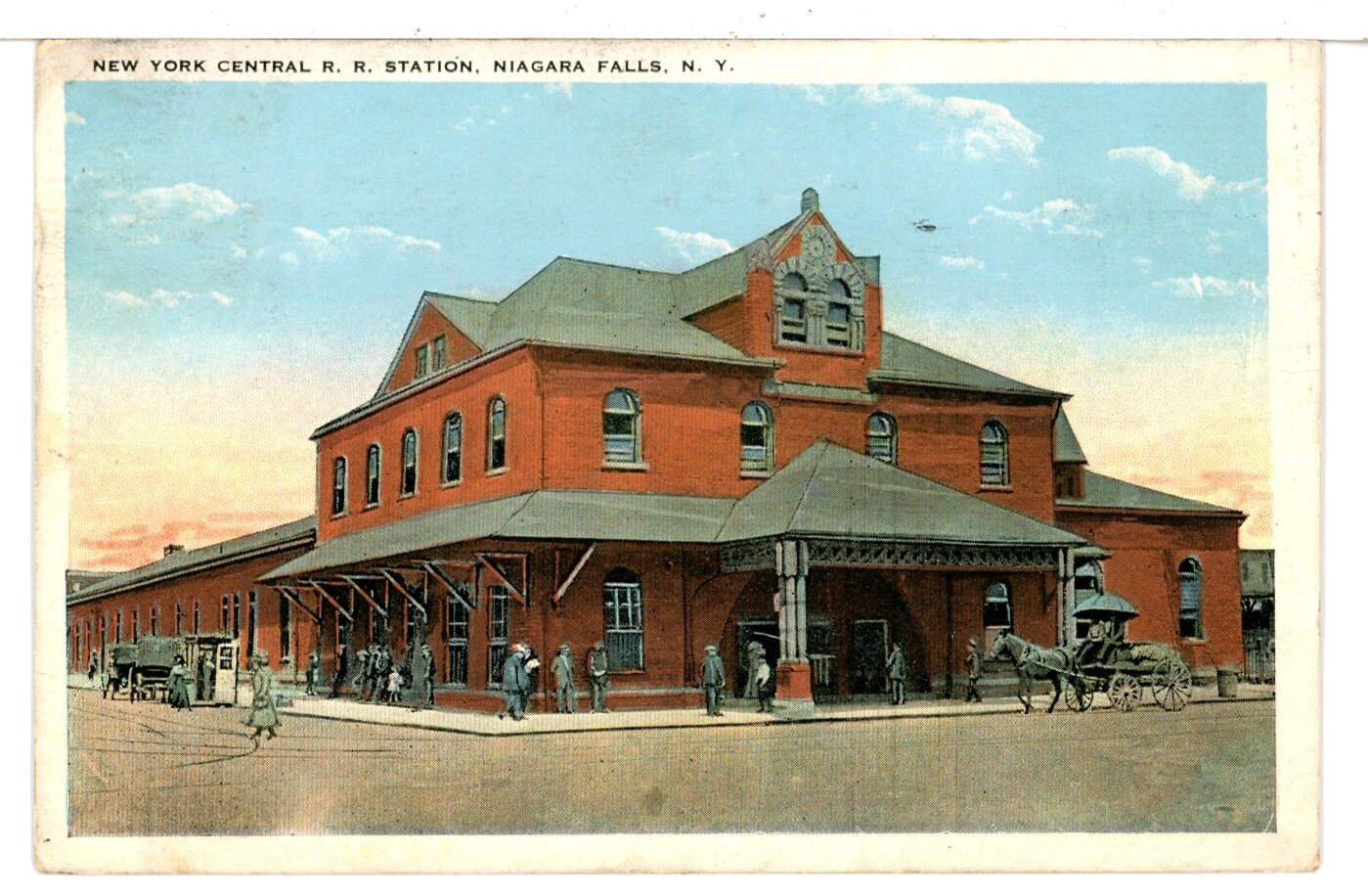 1922 The New York Central Railroad Station, Niagara Falls, NY Train