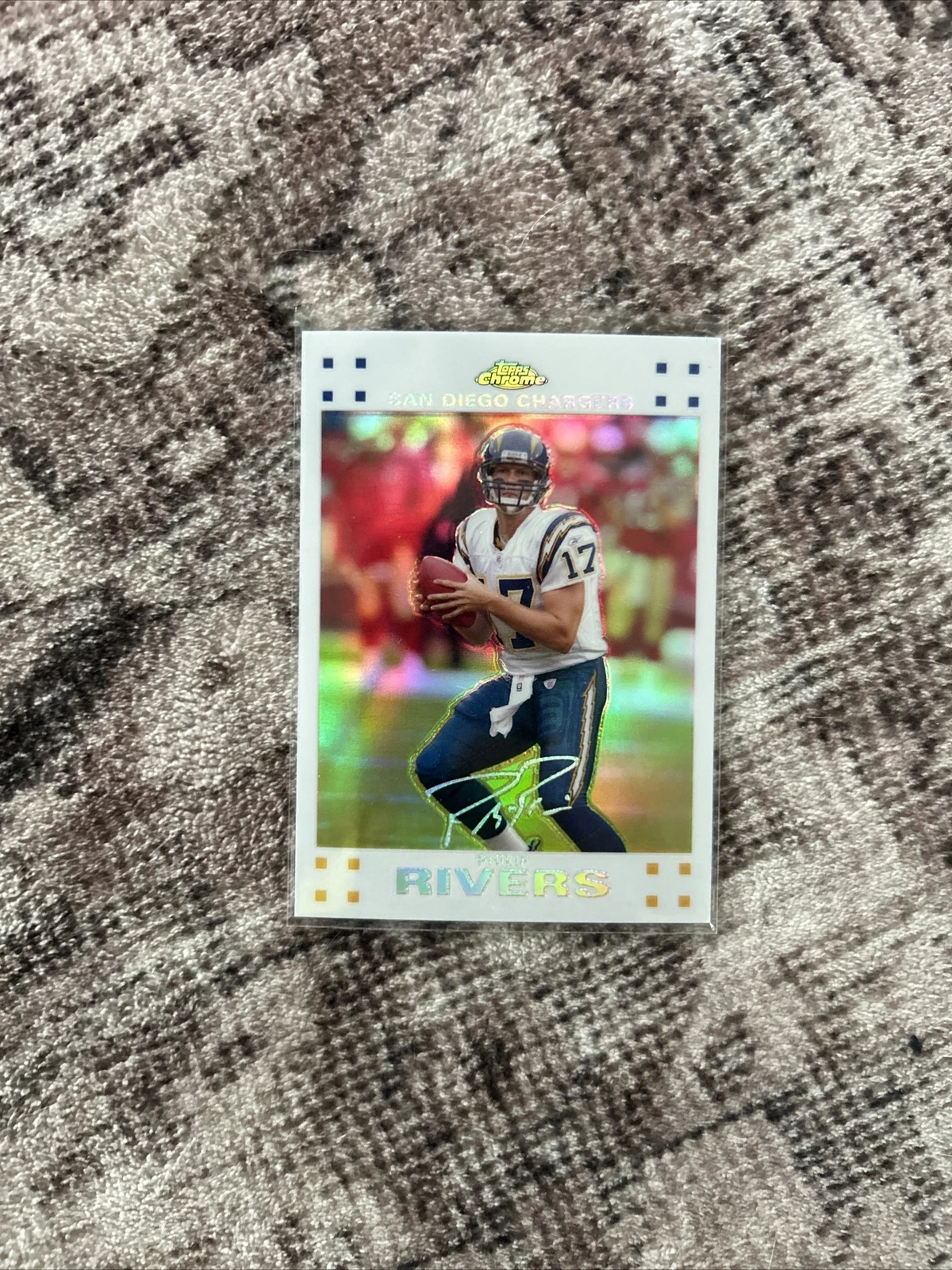 2007 Topps Chrome Philip Rivers #TC8 White Refractor serial /869