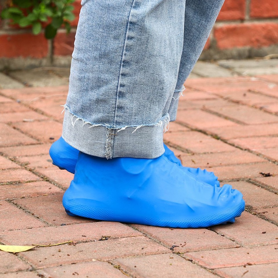 Rubber Silicone Non Slip Waterproof Overshoes Foot Boot Boot Safety