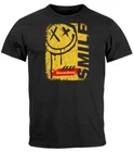 Men's T-Shirt Print Shirt Smile Graffiti Design Drippy Face Men Fashion