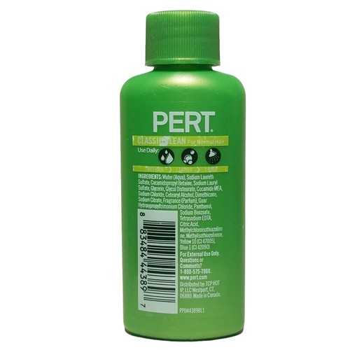 MINI Pert Classic Clean 2in1 SHAMPOO & CONDITIONER Normal Hair 1.7 fl oz Travel - Picture 14 of 24