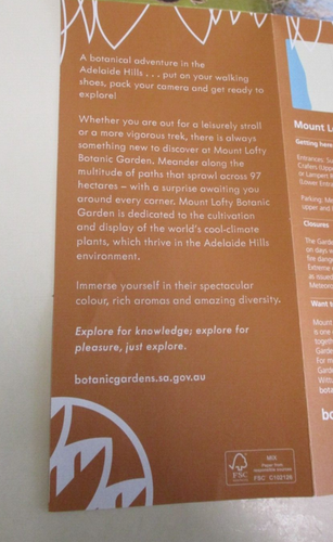 Mount Lofty Botanic Garden - Guide and Map - Adelaide Hills - South Australia - Picture 11 of 12