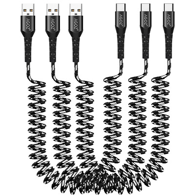 3Pack USB-C Cable Fast Charger Cord for iPhone 15 Pro Max, 16 Plus 4-6ft or 10ft