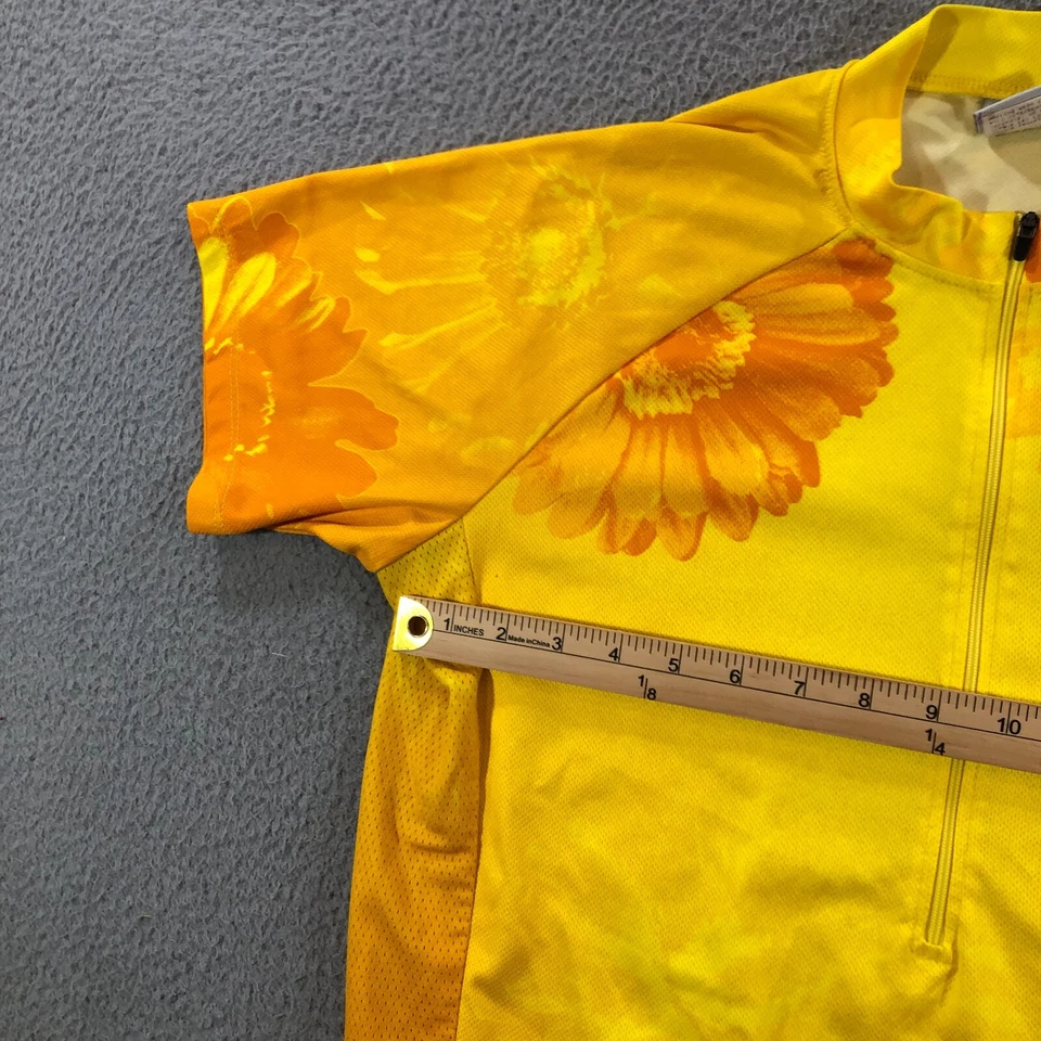 Camiseta De Colección Cannondale Bicicleta Mujer L Amarillo Girasol Hecha en EE. UU. Foto 2 de 4