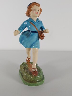 ''Große königliche Worcester-Figur von F.G.Doughty ''''Thursday's Child hat weit zu gehen''