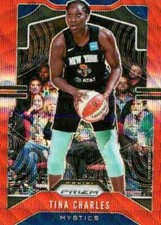 2020 Panini Prizm WNBA Prizms Ruby Wave #45 Tina Charles Washington Mystics 