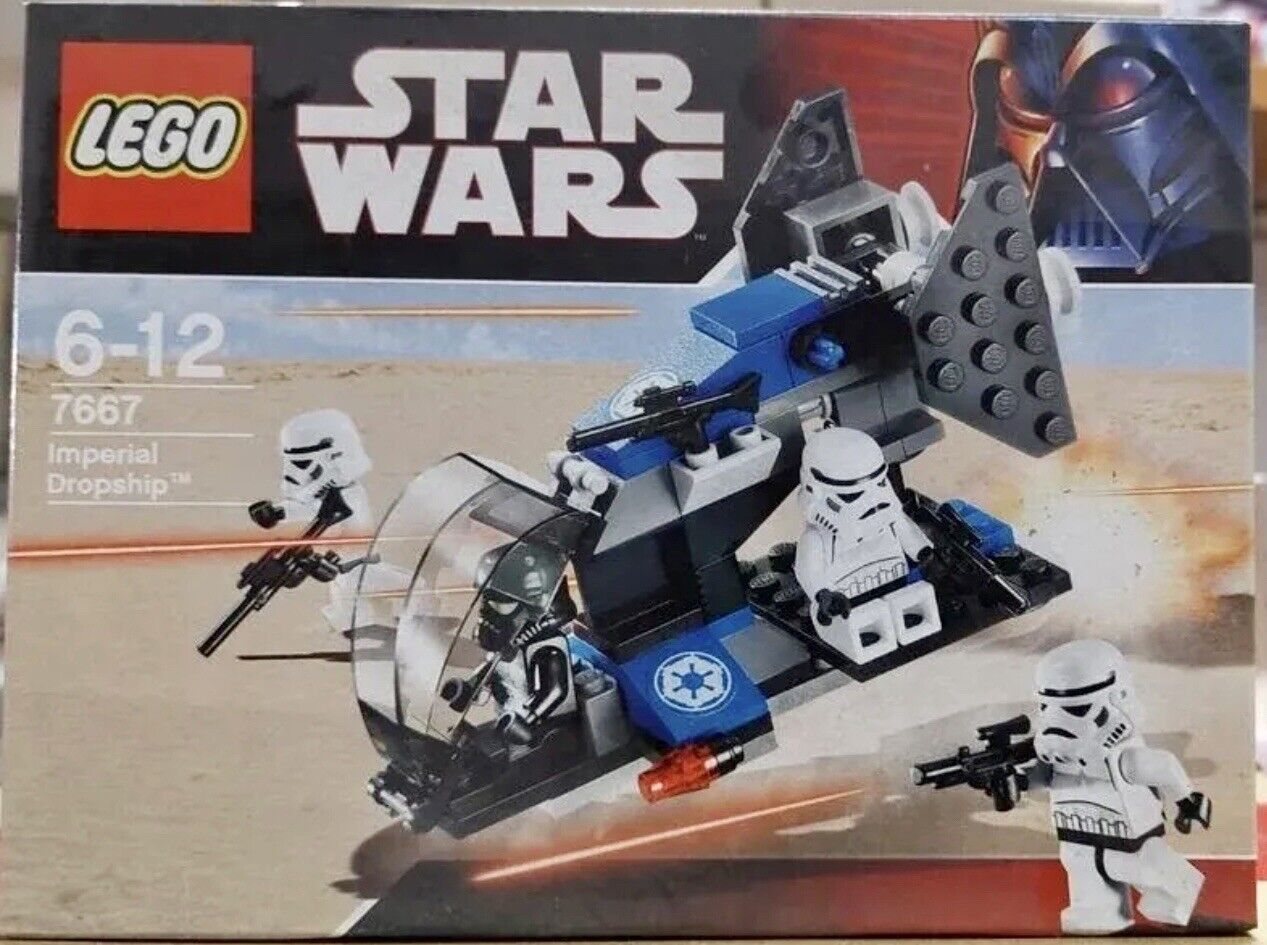 LEGO Star Wars: Imperial Dropship (7667) With ￼Mini Figs And Instructions