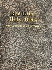 Red Letter Holy Bible: 4000 Questions and Answers, Thomas Nelson
