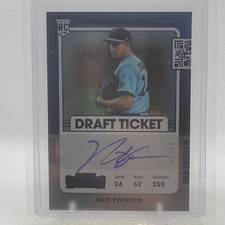 2021 Panini Contenders Baseball Nate Pearson Draft Ticket Variation Auto /99 RC