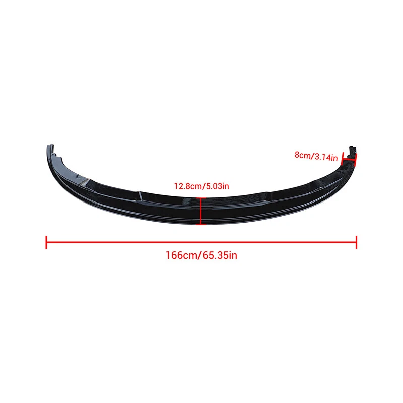 Gloss Black Front Lip For 2009-12 BMW 3 Series M Sport E90 E91 328i 335i Bumper Foto 4 de 4