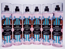 6 Bath  Body Works PINK MAGNOLIA Fine Fragrance Mist