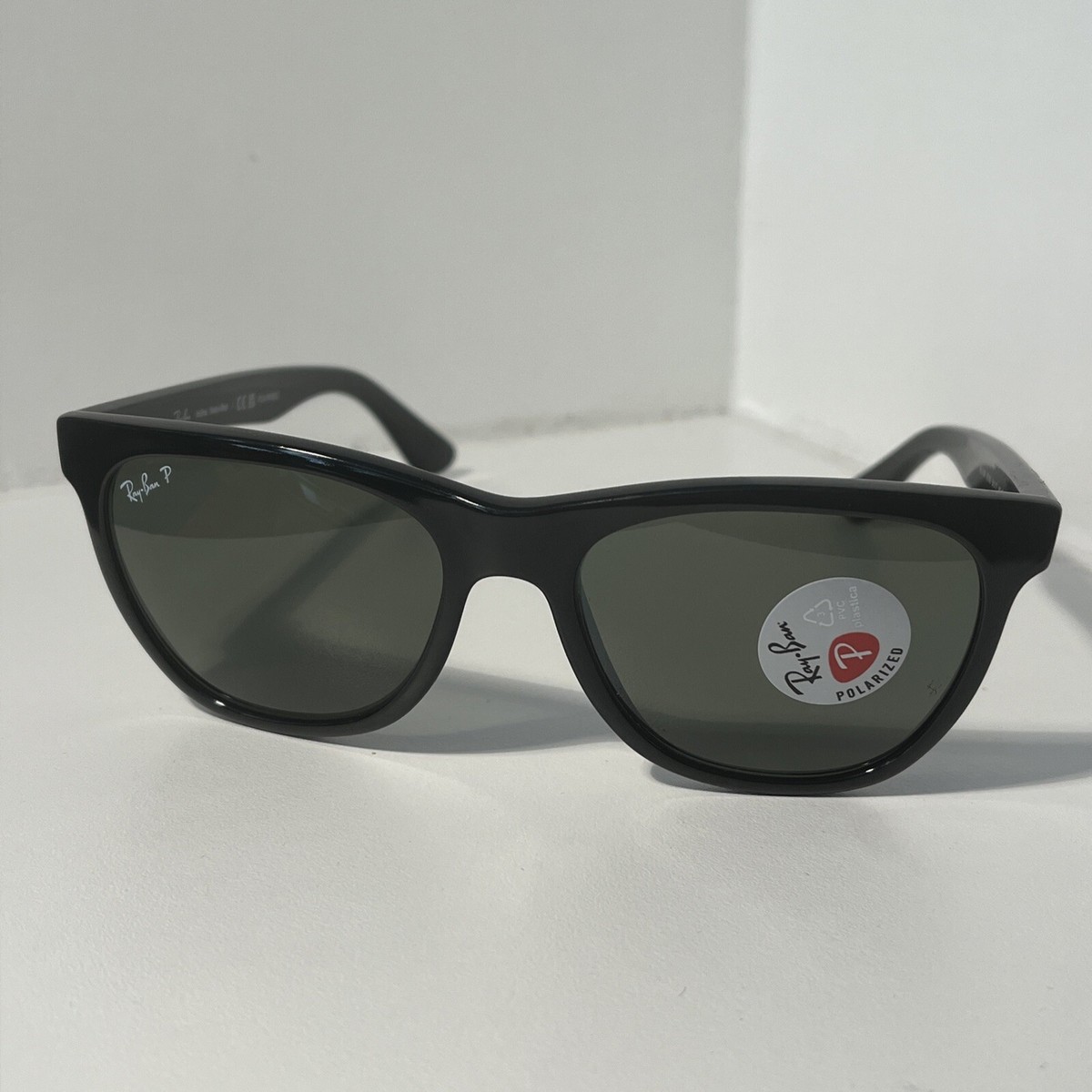 RAY-BAN RB4184 POLARIZED Sunglasses Black Frame-Green Lenses