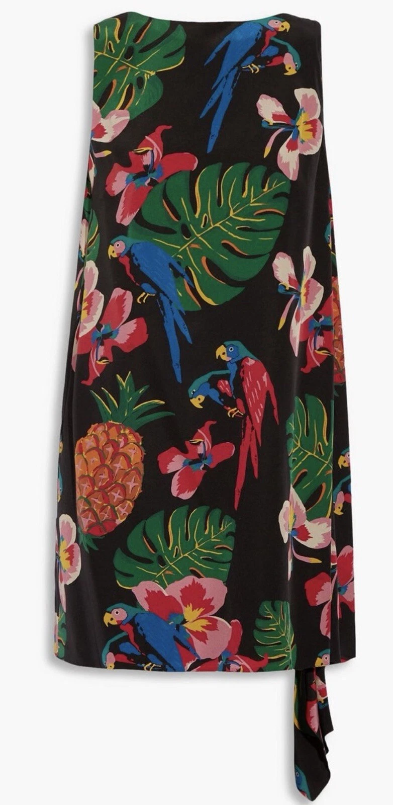 VALENTINO GARAVANI Drappeggiato stampato seta crepe de chine mini piccolo $2950