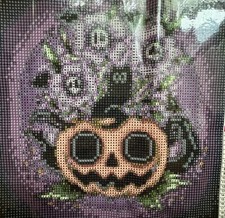 5D DIY Diamond Art Painting, Kit Craft Halloween Owl Pumpkin Jack O Lantern