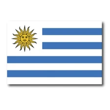 Uraguay Flag Car Magnet Decal - 4 x 6 Heavy Duty for Car Truck SUV