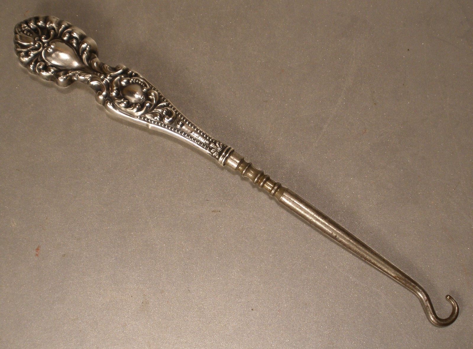 Sterling Handled Button Hook - image 2