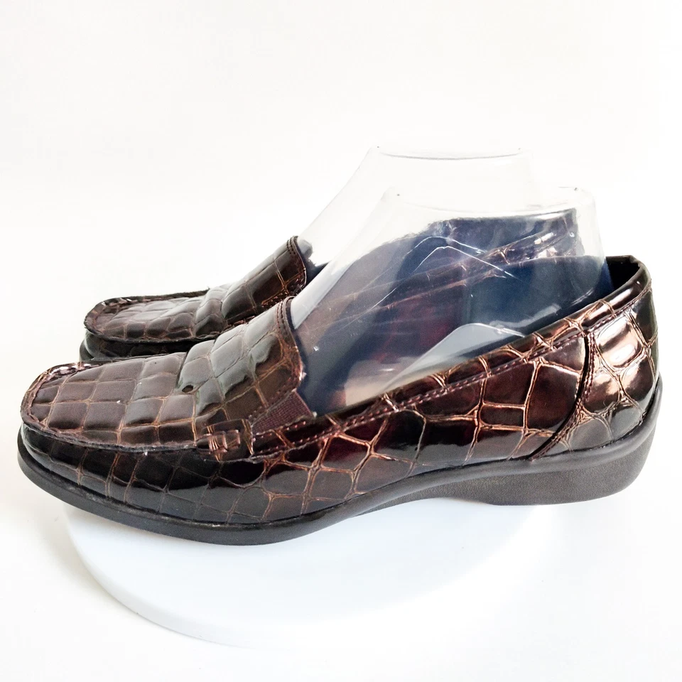 Женские туфли-слипоны Aravon от New Balance Whitney Croc размер 7,5 B - AAA01BRC - Изображение 4 из 4