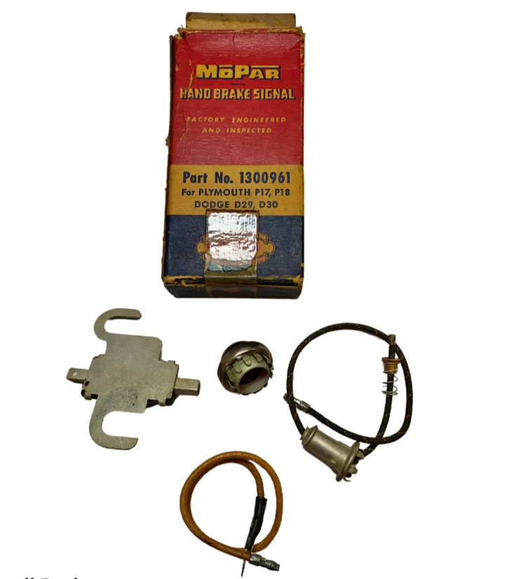 1949-1950 DeSoto Dodge Plymouth доступ ручной тормоз сигнал пакет 1300961 новый из старых запасов - Изображение 2 из 4