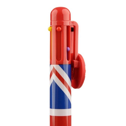 Britische Flagge Mehrfarbiger Kugelschreiber (6 Farben) (pro Stück) - Bild 3 von 4