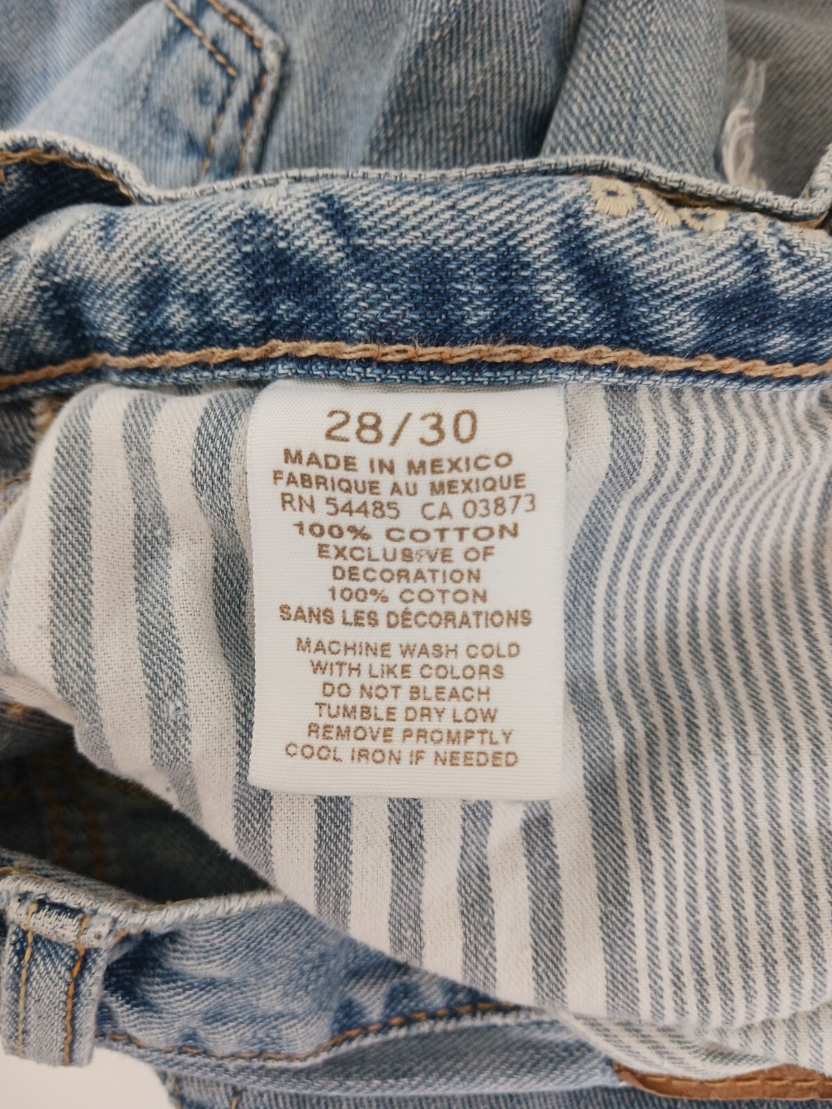 American Eagle Bootcut Distressed Patchwork Jeans… - image 9