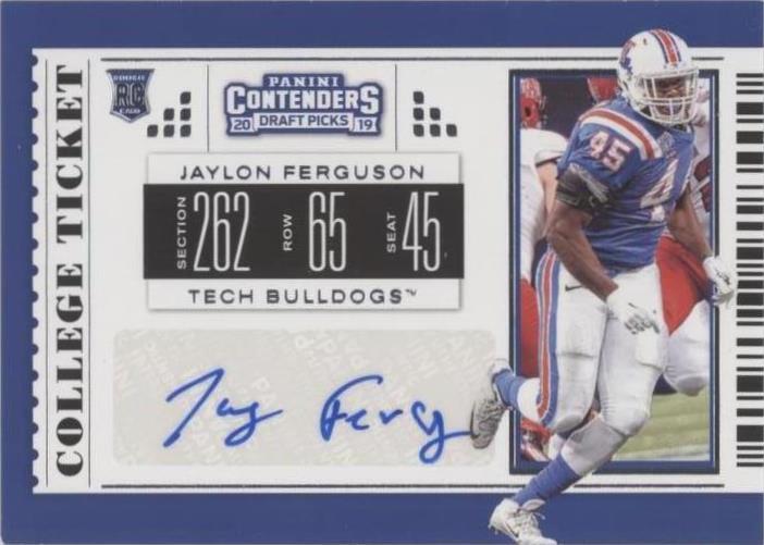2019 Panini Contenders Draft Picks Jaylon Ferguson #189 - 1 of 2
