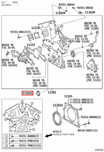 Genuine Lexus IS350 GSE36 GSE31 GSE26 GSE21 3.5 Front Crankshaft Crank Oil Seal - Picture 7 of 20
