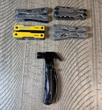 Lot of 5 Multi-Tools Various Name Brands Winchester Stanley Dewalt Hyper Tough