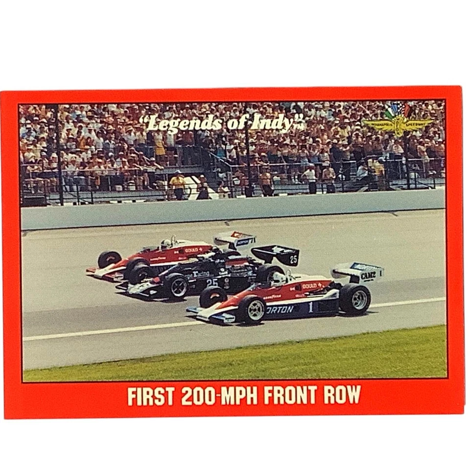 1st 200 MPH Front Row- Sneva, Ongais, Mears - Indy 500, 1992 Legends of Indy #84 - Image 2 of 4