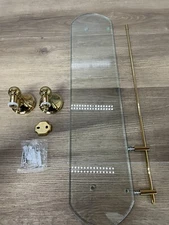 Signature Hardware 295849 Ballard 24" Tempered Glass Bathroom Shelf - READ -