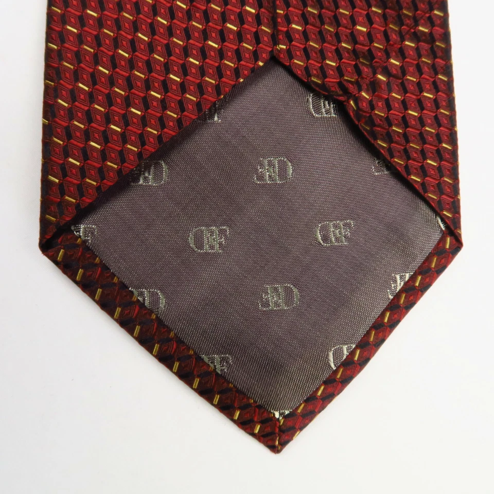 Галстук мужской Daniel De Fasson галстук красное золото 3D узор ручная работа 58 дюймов x 3,75 дюйма ручная работа - Изображение 4 из 4