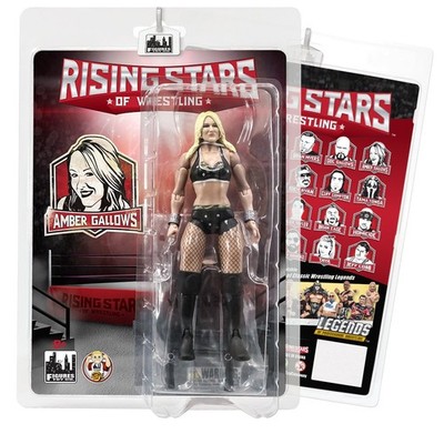 Figures Toy Company Rising Stars of Wrestling Action Figure Medium, Black 