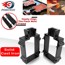 2-Piece Cast Iron Flask Mold Frame Sand Casting Jewelry Making Metal Casting
