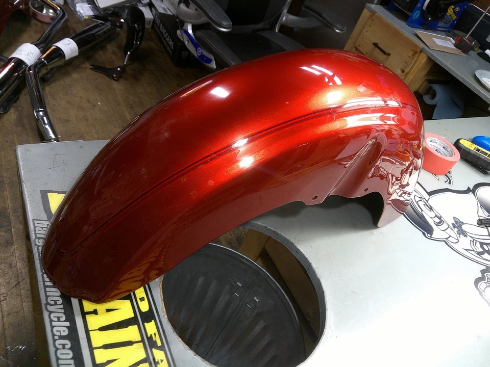 2007-2015 年雅马哈 VStar 1300 V Star XVS1300 前轮挡泥板防泥板 — 第 4/4 张图片