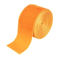 Velvet Ribbon Gift Wrapping 1.5 Inch x 3 Yard Orange Single Face Velvet