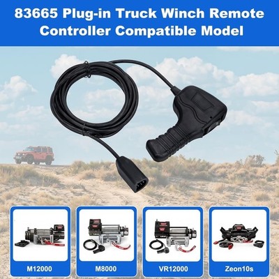 83665 Plug-in Truck Winch Remote Controller,Warn M8000 M10000 M12000 Ford Ram +