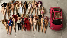Huge Mattel Barbie Lot Modern Vintage You Get All Dolls Pictured With Car