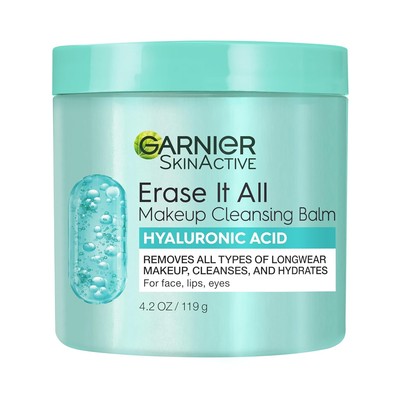Garnier Erase It All Makeup Cleansing Balm with Hyaluronic Acid, Replumping... 