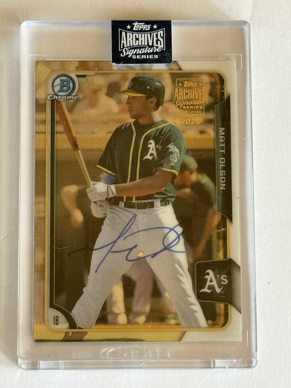 2020 Topps Archives "MATT OLSON" Signature Series Auto ~ /30 sealed