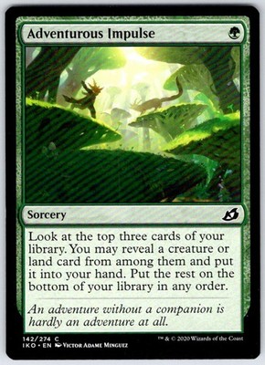Adventurous Impulse 142 Common Ikoria: Lair of Behemoths Magic: The Gathering NM