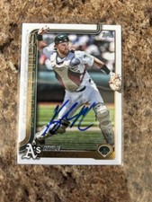Kyle McCann Signed 2025 Topps Baseball Auto Oakland Athletics A's # 555