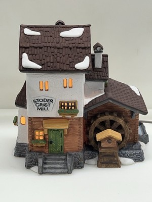 Dept 56 Alpine Village Series - Stoder Grist Mill #59536 Retired 1988 Mint !