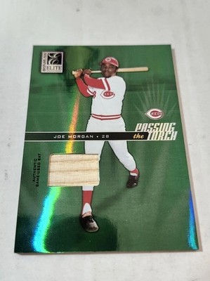 2004 Donruss Elite Passing The Torch Green Joe Morgan # 11 #ed 34/200