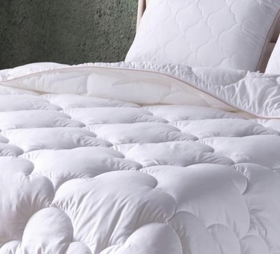 DOQU HOME ORGANIC 100% Cotton QUEEN SIZE WHITE QUILT