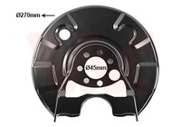 VAN Wezel Spritzblech Bremsscheibe 5813374 FüR VW Golf 2 19E 1G1 Jetta 1G2 165