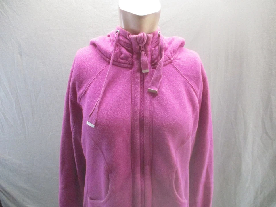 ZELLA Size 1X Womens Pink Cotton Full Zip Pocket Warm Athletic Jacket 499 - Image 2 of 4