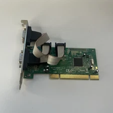 SYBA PCI to Serial 2-Port Controller Card Netmos 9865 Chipset SY-PCI15004