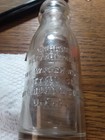 VINTAGE WATERBURY BATTERY OIL GLASS BOTTLE 4 INCHES TALL U.S.A. MADE NO CHIPS — photo 1