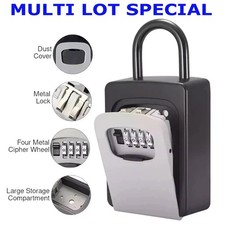 Key Lock Box For Outside-combination Lockbox For House Key-portablewall Mounted