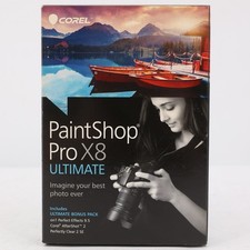 Corel PaintShop Pro X8 Ultimate Photo Editing Software Complete PC DVD Set