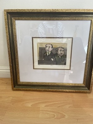 Charles Bragg  Witness  Signed Lithograph 24/95 1976 Vintage Satirical Art